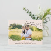 Save The Date Baby shower photo simple (Debout devant)