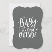 Save The Date Baby son froid à l'extérieur de l'invitation du ba (Dos)