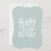 Save The Date Baby son froid à l'extérieur de l'invitation du ba (Dos)