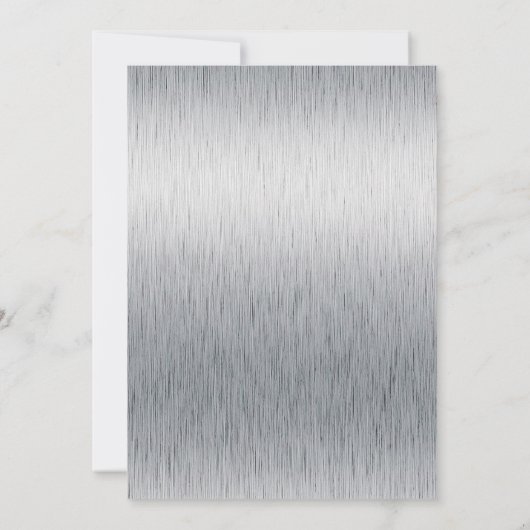 Save The Date Bachelor noir, argent personnalisé enregistrer la (Dos)