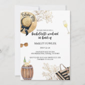 Save The Date Bachelorette, bachelorette, itinéraire week-end (Devant)