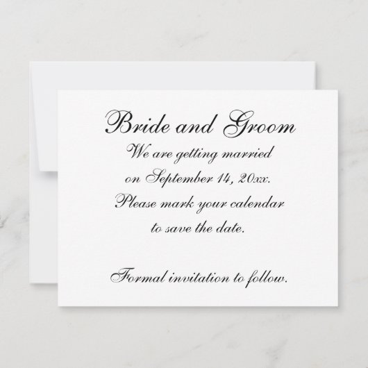 Save The Date Bagues mariages sur gris Enregistrer la date (Dos)