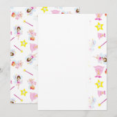 Save The Date Baguette Magique Joliment Dent Blanche Fée Des Den (Devant / Derrière)