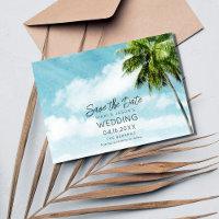 Bahamas Palm Tree Beach Mariage