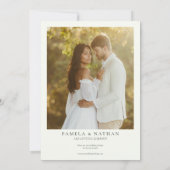 Save The Date Baies d'hiver et Pine Aquarelle Végétation Photo (Dos)