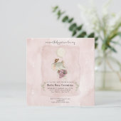 Save The Date Baignée de bébé Bohème Rustique Éléphant Adorable (Debout devant)