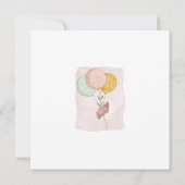 Save The Date Baignée de bébé Bohème Rustique Éléphant Adorable (Dos)