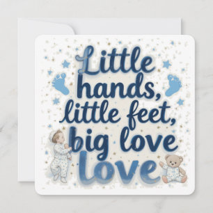 Save The Date Bain de bébé petits petons 