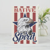 Save The Date Bald Eagle Esprit autochtone (Debout devant)