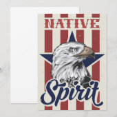 Save The Date Bald Eagle Esprit autochtone (Devant / Derrière)