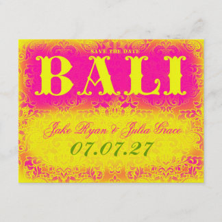 Save The Date BALI Enregistrer la date