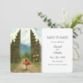 Save The Date Bali Indonésie Destination Mariage (Debout devant)