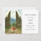 Save The Date Bali Indonésie Destination Mariage (Devant)