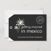 Save The Date Balise de bagage Enregistrer les Dates classique n (Dos)