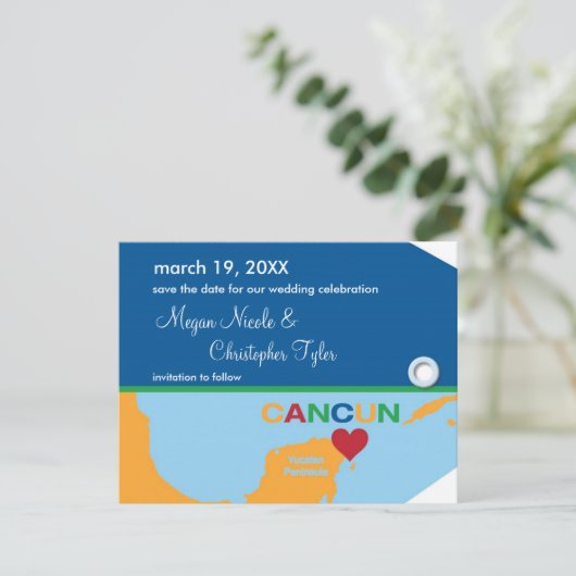 Save The Date Balise Enregistrer la date de l'annonce (Debout devant)