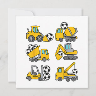 Save The Date Ballon de Football Enfants Football Camions de Con