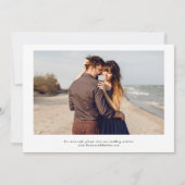 Save The Date Banane tropicale moderne feuille 2 Mariage photo (Dos)
