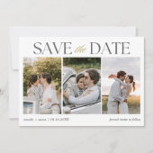 Save The Date Bande de photos de mariage élégante (Devant)