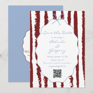 Save The Date Bandes Fantaisistes Écriture Manuscrite Peinte Mar