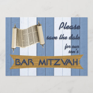 Save The Date Bar Mitzvah Enregistrer la date