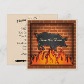 Save The Date Barbecue en plein air et porc effiloché ! (Devant / Derrière)