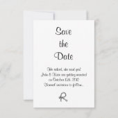Save The Date Barn Door Western Wedding Enregistrez la Date (Dos)