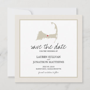 Save The Date Barnstable Cape Cod Wedding Enregistrer la date