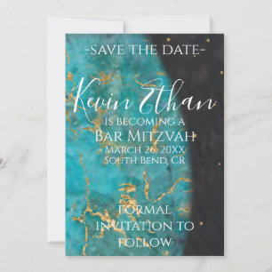 Save The Date Barre ou Bat mitzvah hors de ce monde Enregistrer 