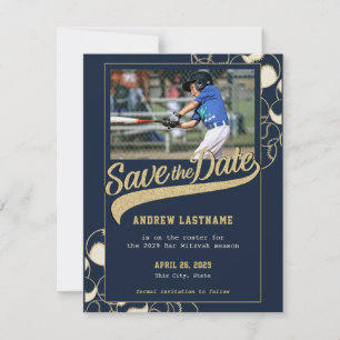Save The Date Baseball Bar Mitzvah Enregistrer la date