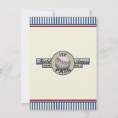 Save The Date Baseball Bar Mitzvah Enregistrer la date (Dos)