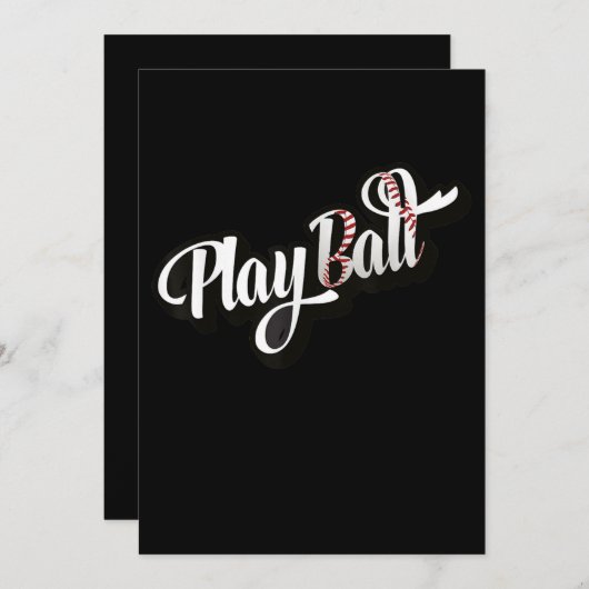 Save The Date Baseball et softball (Devant / Derrière)