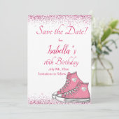 Save The Date Basket Anniversaire, Parties scintillant douce 16 (Debout devant)