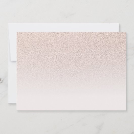 Save The Date Bat mitzvah Enregistrer La Date Rose Gold Parties  (Dos)