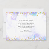 Save The Date Bat mitzvah Purple Aquarelle Or Script Girl (Dos)