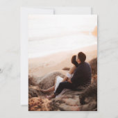 Save The Date Beach Couple Enregistrer la date (Dos)