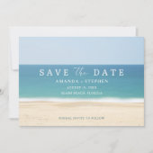 Save The Date Beach Destination Mariage Photo Enregistrer La Dat (Devant)