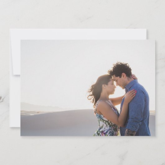 Save The Date Beach Destination Mariage Photo Enregistrer La Dat (Dos)