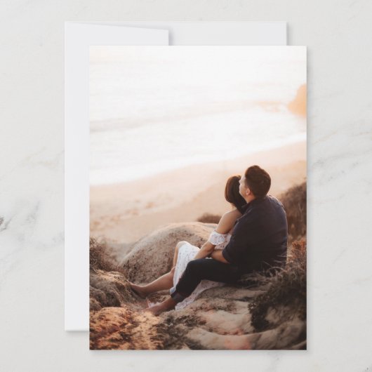 Save The Date Beach Heart (Dos)