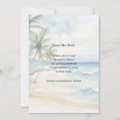 Save The Date Beach tropical destination wedding (Dos)