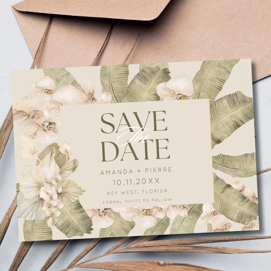 Save The Date Beachy Boho Photo Wedding Enregistrer la date