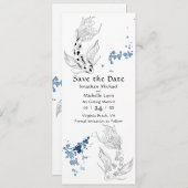 Save The Date Beau japonais Koi Mariage de natation (Devant / Derrière)