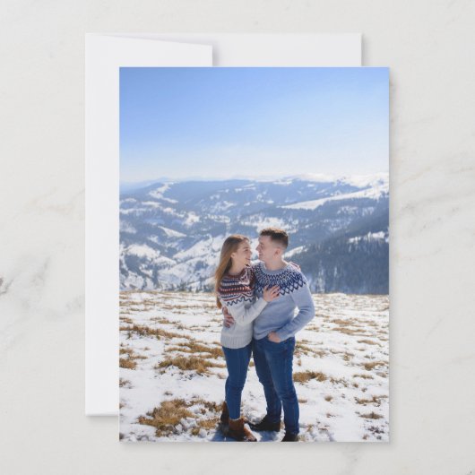 Save The Date Beau Mariage bleu (Dos)