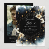 Save The Date Beau Mariage céleste classique (Devant / Derrière)