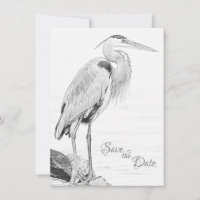 Beau Mariage de croquis d'oiseaux d'eau de Héron b