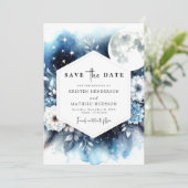 Save The Date Beau Mariage Whimsy Moonlit (Debout devant)
