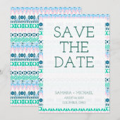 Save The Date Beau pastel motif (Devant / Derrière)