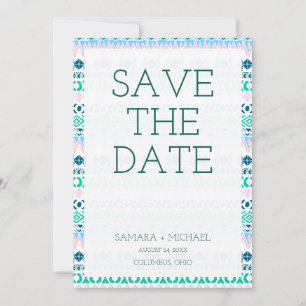 Save The Date Beau pastel motif