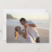Save The Date Beau phare Nautical Beach Mariage photo (Dos)