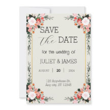 beau rose et blanc Blush Floral