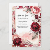 Save The Date Beauté bourguignonne classique (Devant / Derrière)